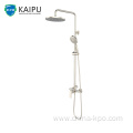 Rain Shower System Exposed Pipe Mixer Faucet Set